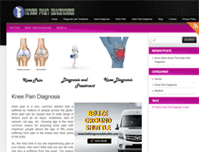 Tablet Screenshot of kneepaindiagnosis.net